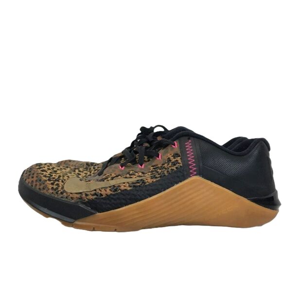 Nike Metcon Cheetah Print Sneaker Black Chutney Training Shoes AT3160 096 Size10 - Picture 2 of 9